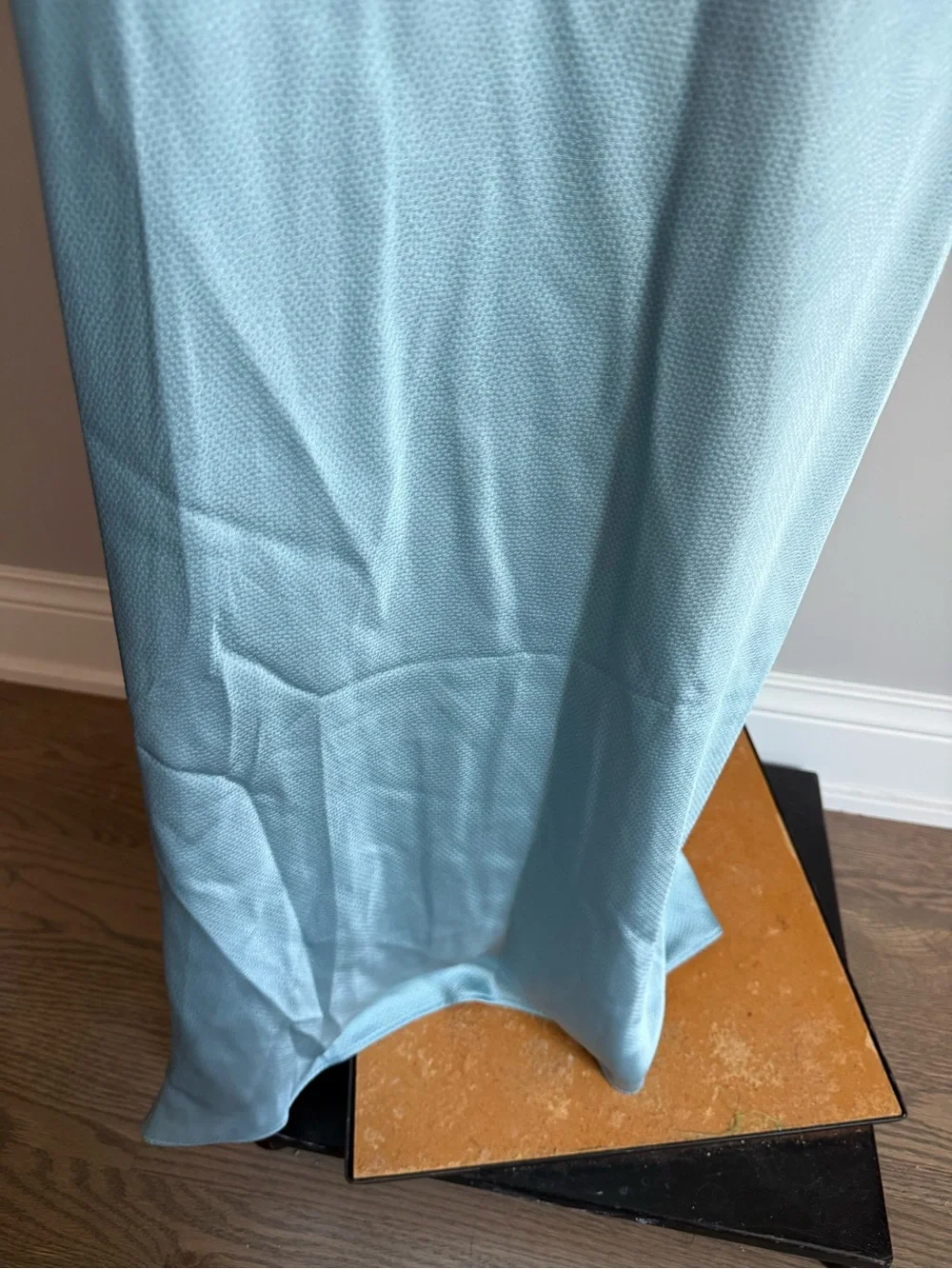 Adelyn Rae Light Blue Textured Dress - Picture 4 of 10
